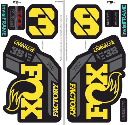 Fox 38 Factory E Bike Live Valve 2021 Decals