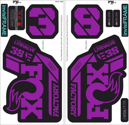 Fox 38 Factory E Bike Live Valve 2021 Decals