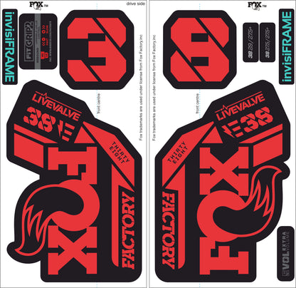 Fox 38 Factory E Bike Live Valve 2021 Decals