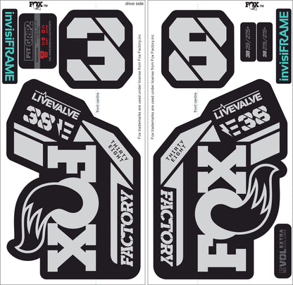 Fox 38 Factory E Bike Live Valve 2021 Decals