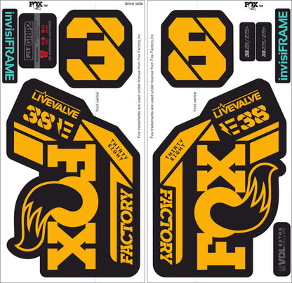 Fox 38 Factory E Bike Live Valve 2021 Decals
