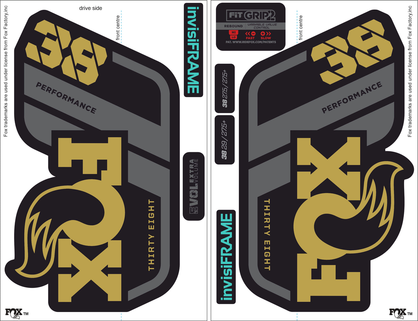 Fox 38 Performance 2021 Decals