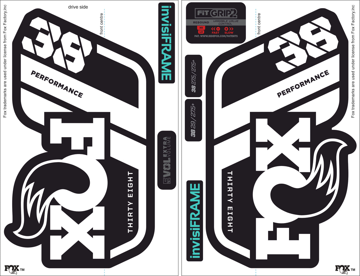 Fox 38 Performance 2021 Decals