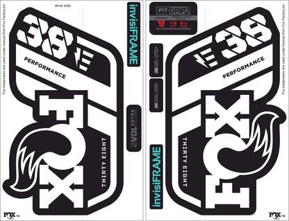 Fox 38 Performance E Bike 2021 Decals