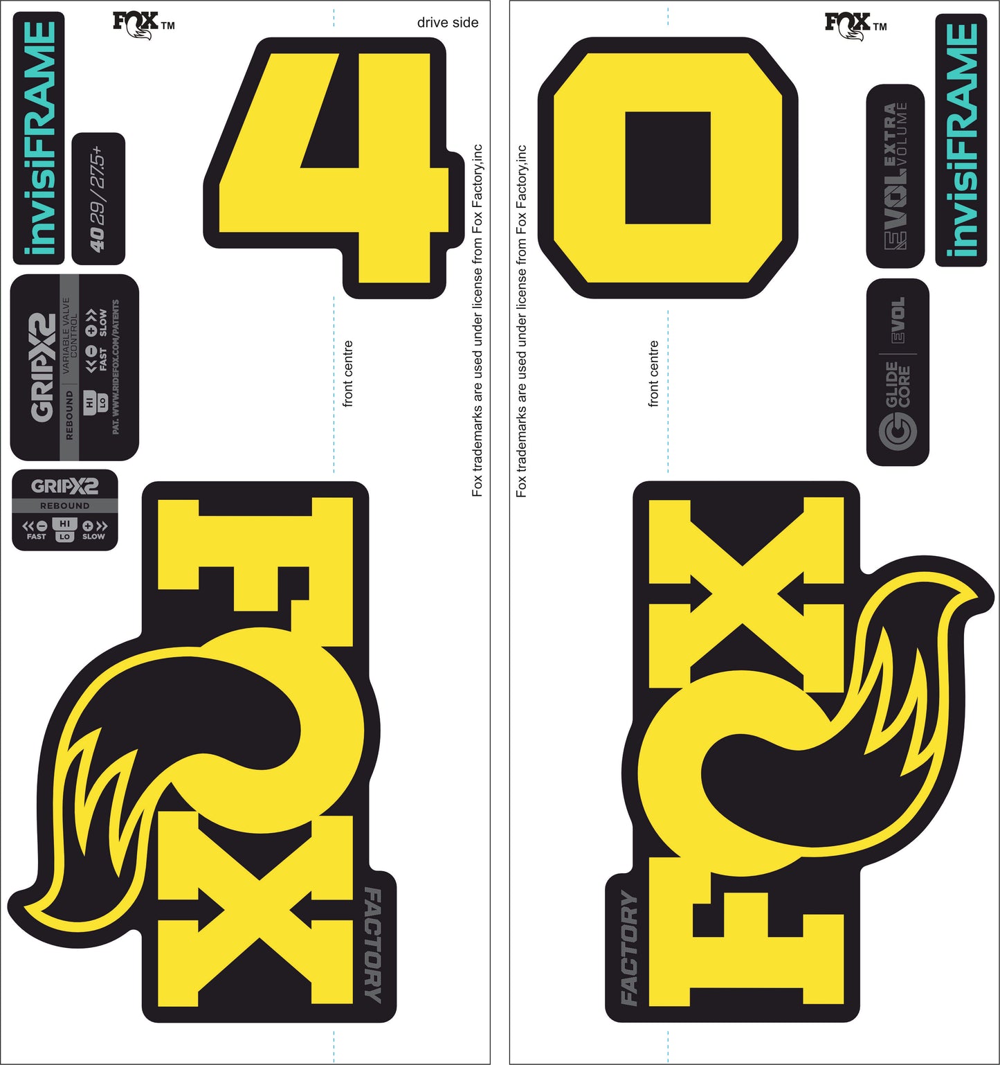 Fox 40 Factory 2027 Decals
