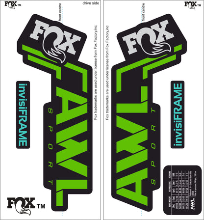Fox AWL SPORT 2025 Decals
