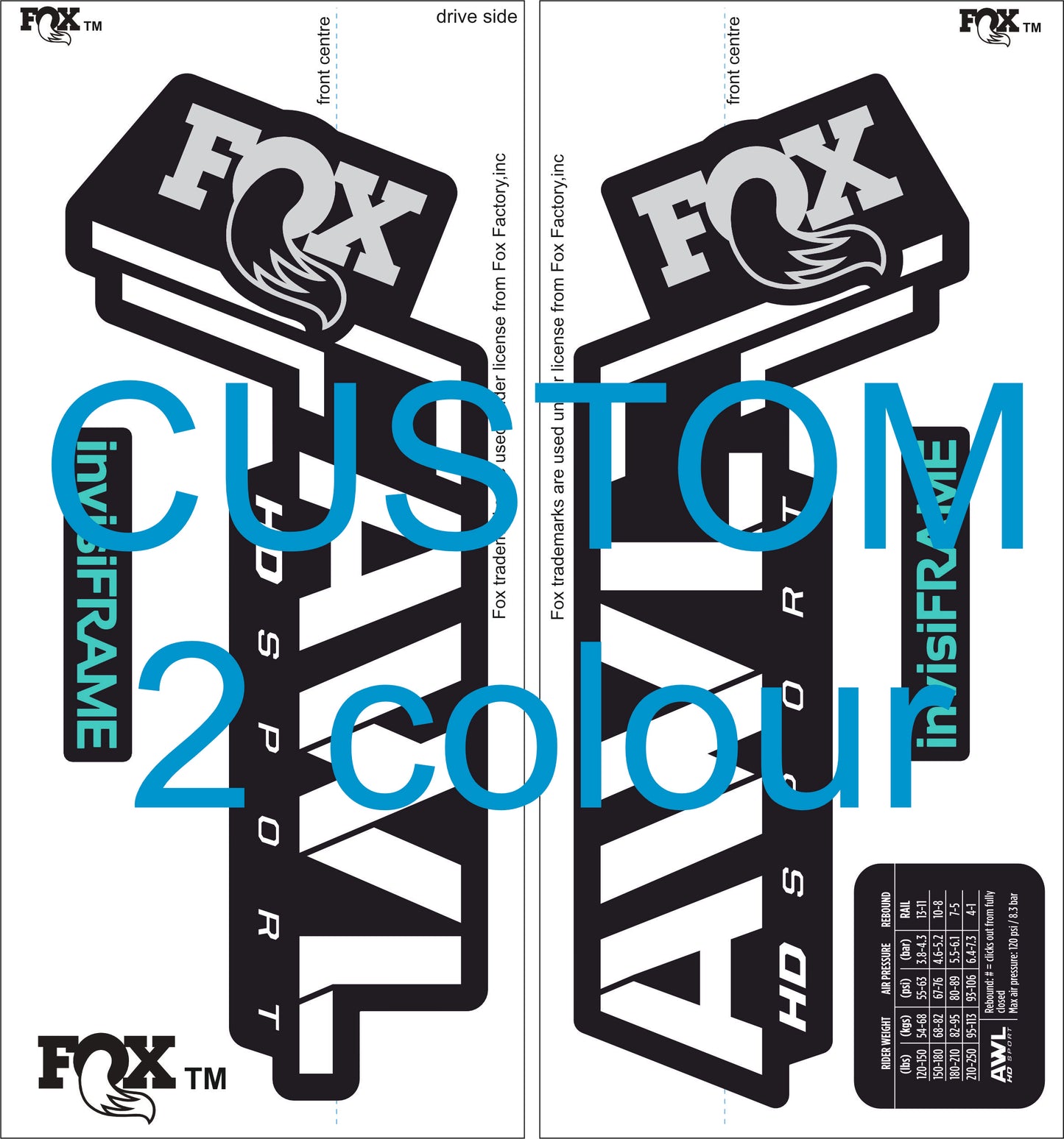 Fox AWL SPORT HD 2025 Decals