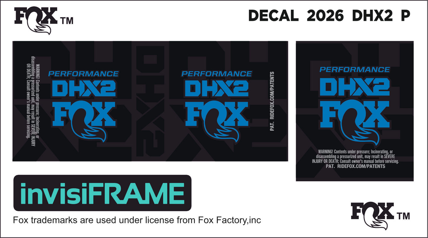 Fox DHX2 Performance 2026 Decals