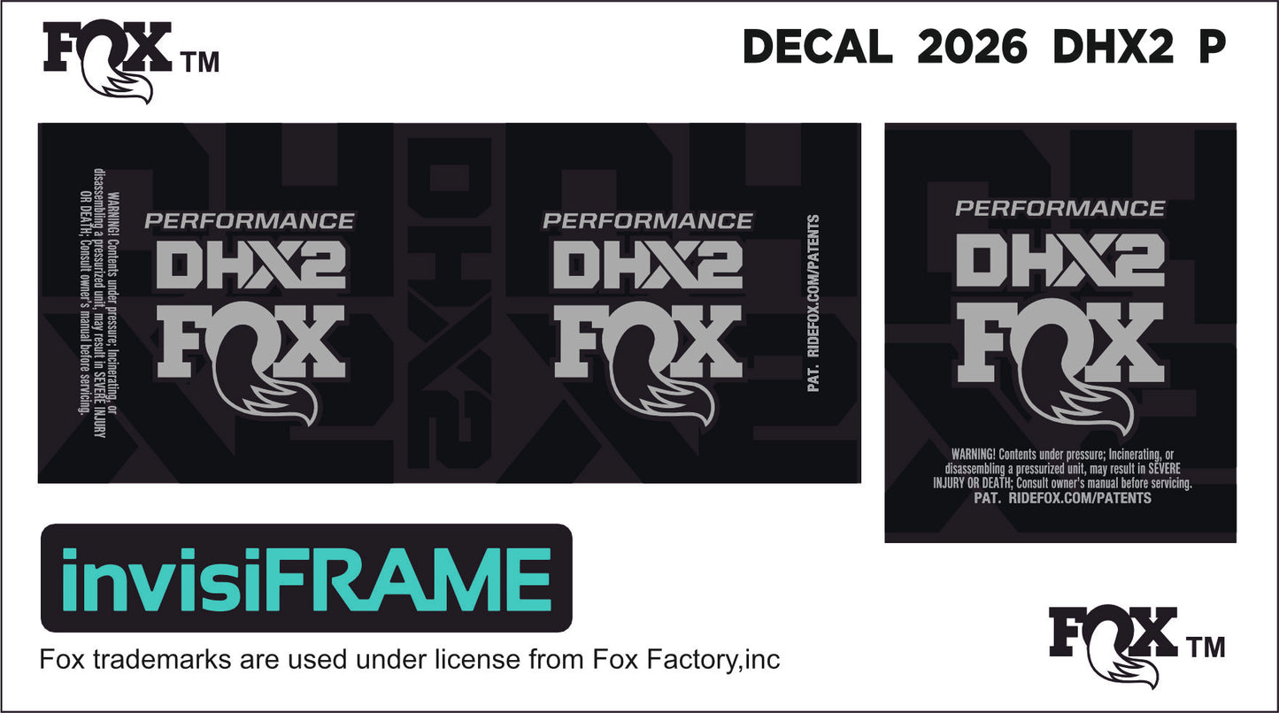 Fox DHX2 Performance 2026 Decals