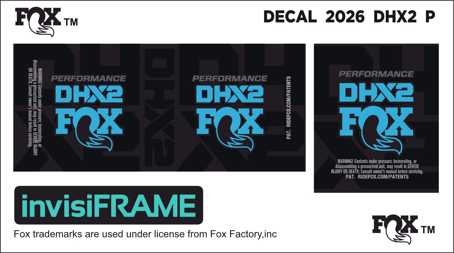 Fox DHX2 Performance 2026 Decals