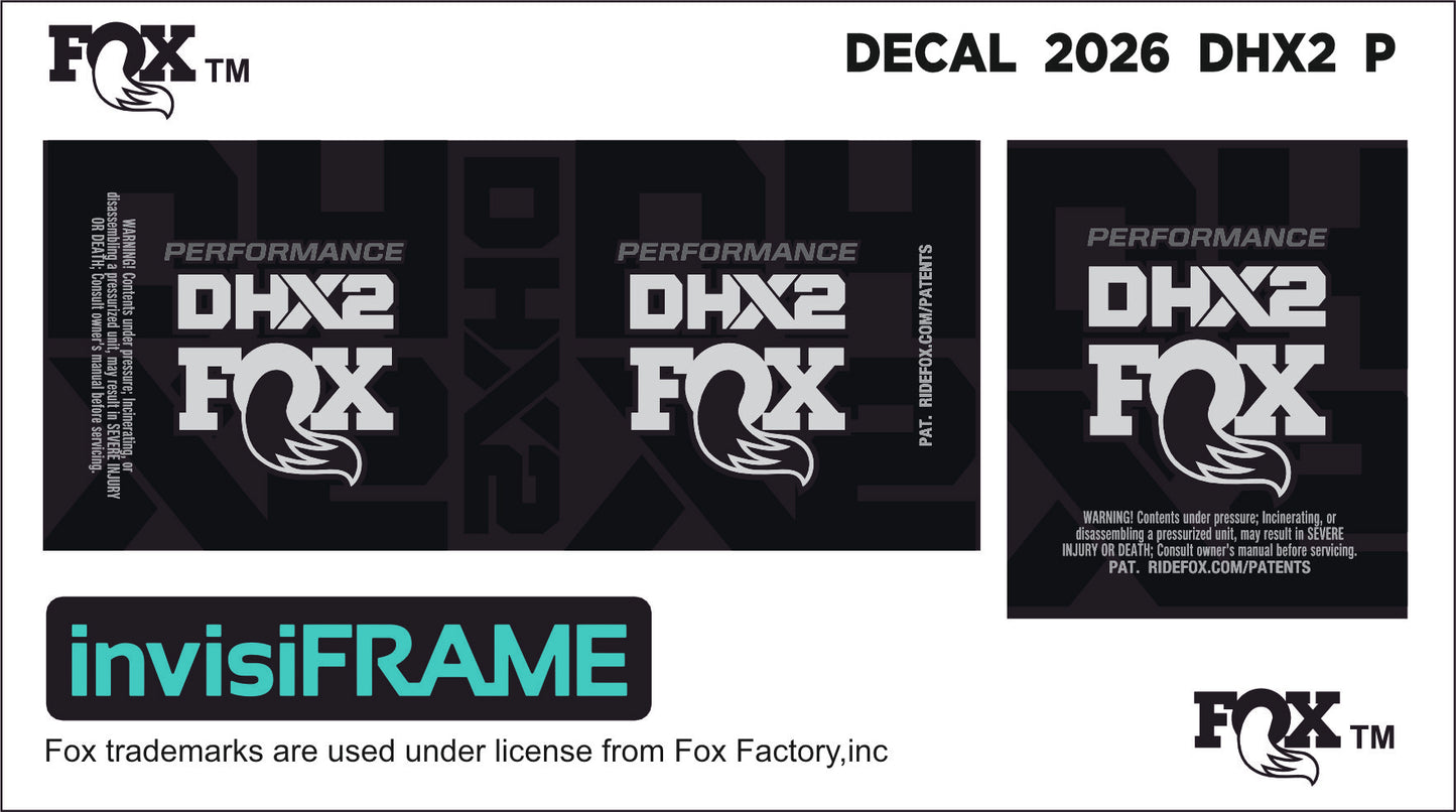 Fox DHX2 Performance 2026 Decals
