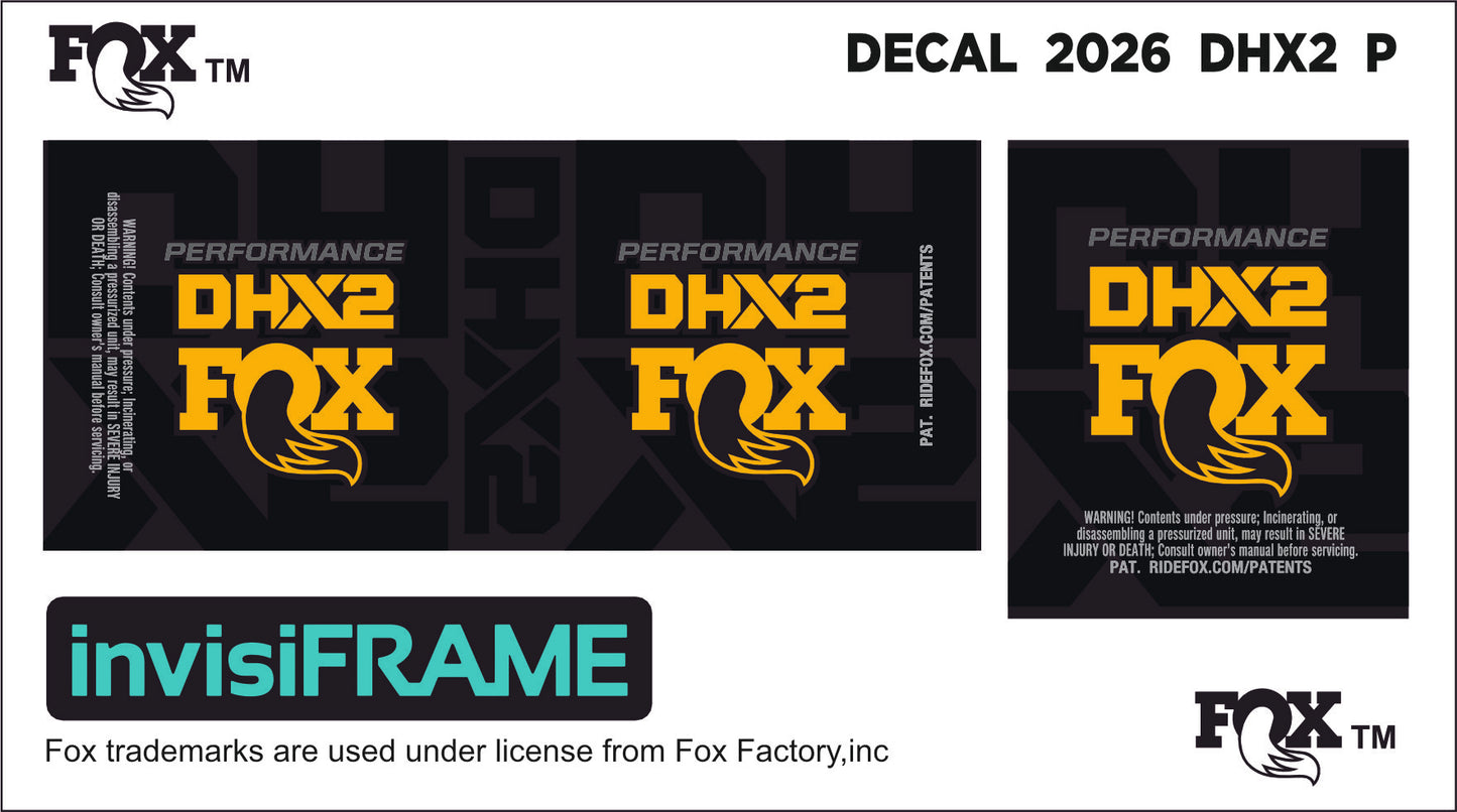 Fox DHX2 Performance 2026 Decals