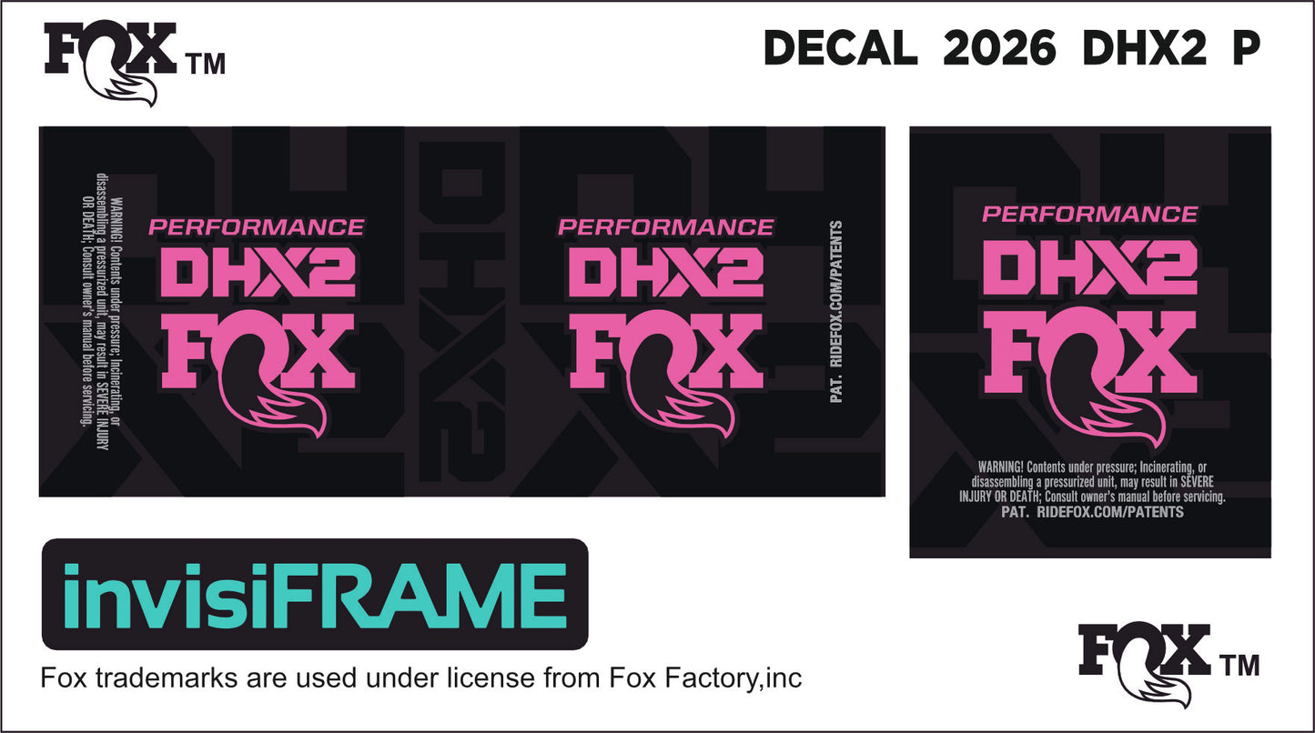 Fox DHX2 Performance 2026 Decals
