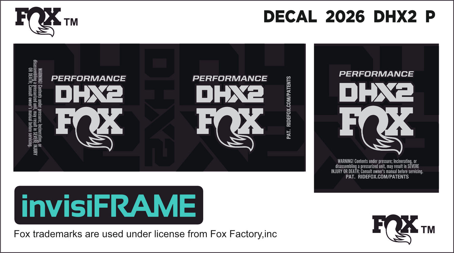 Fox DHX2 Performance 2026 Decals