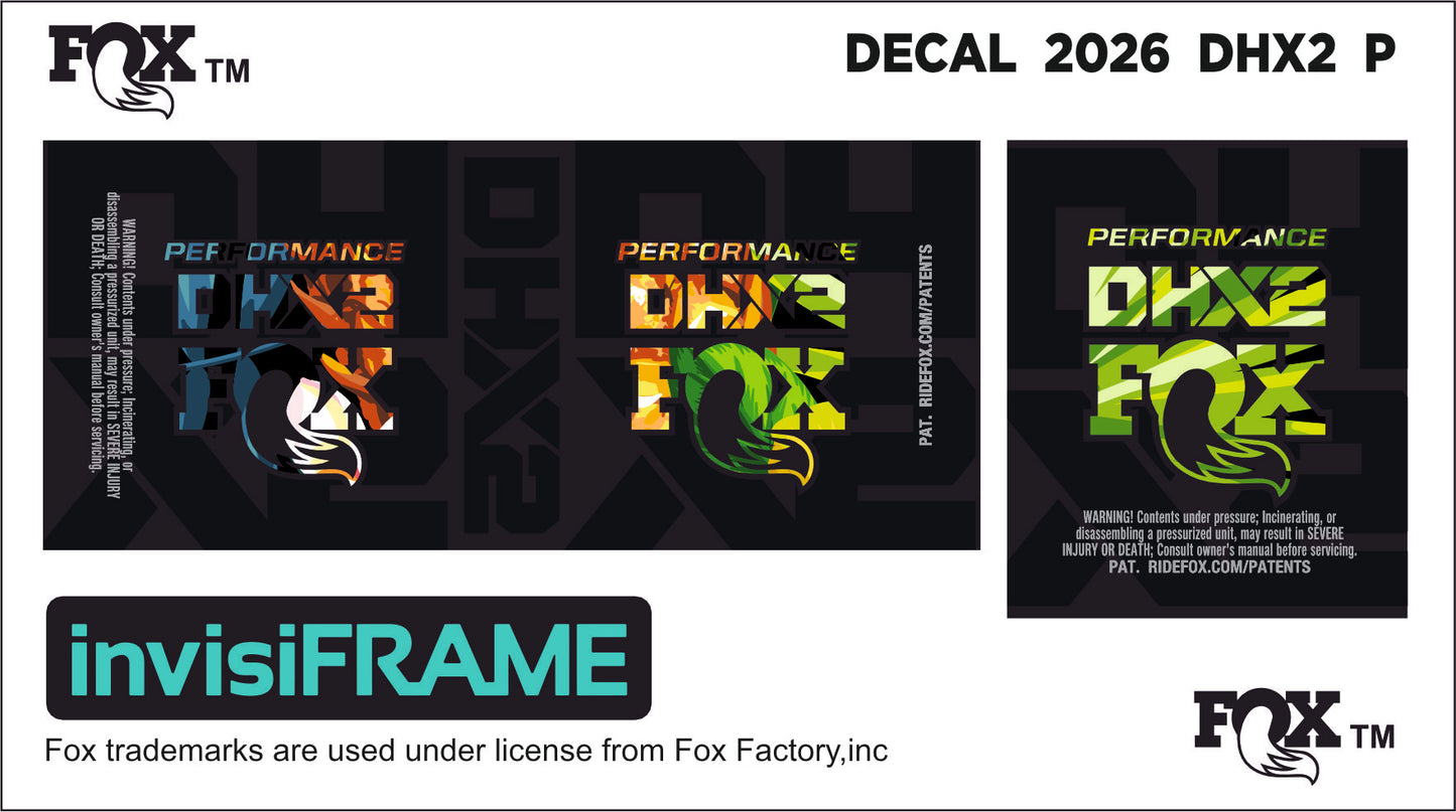 Fox DHX2 Performance 2026 Decals
