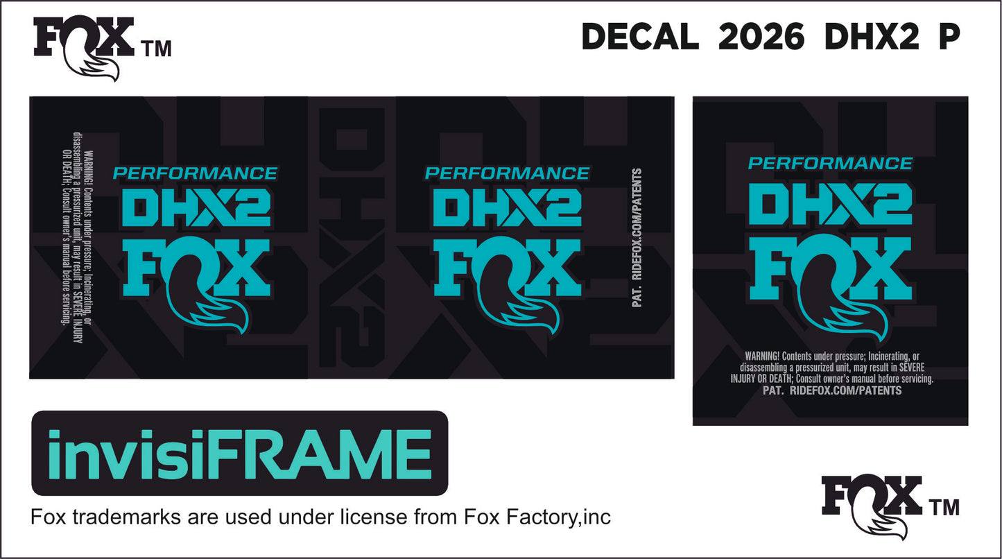 Fox DHX2 Performance 2026 Decals