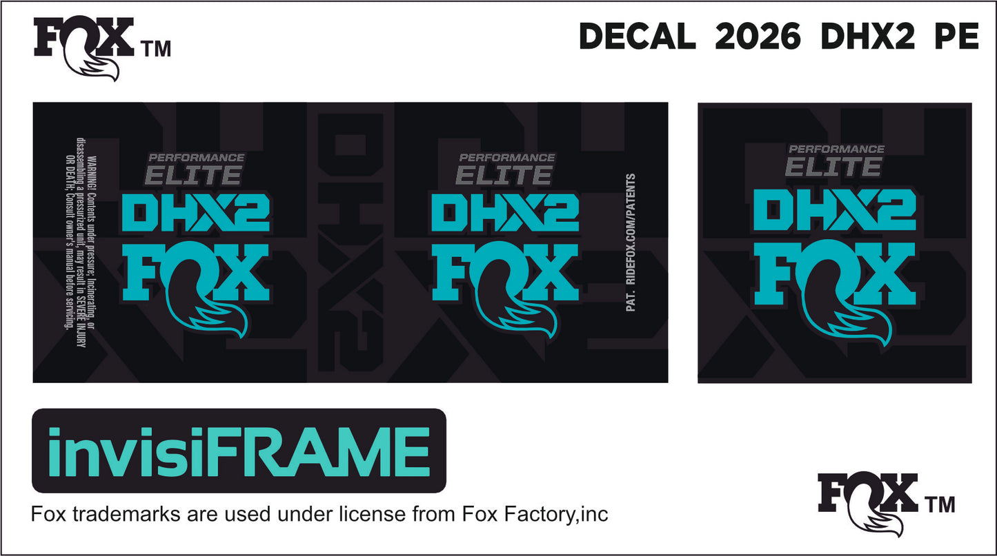 Fox DHX2 Performance 2026 Elite Decals