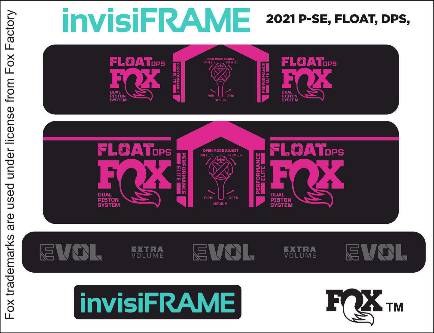 Fox Float DPS Performance Elite 2021 Decals
