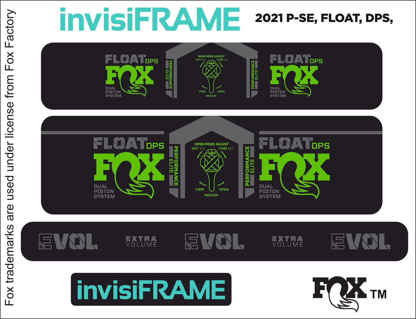 Fox Float DPS Performance Elite 2021 Decals
