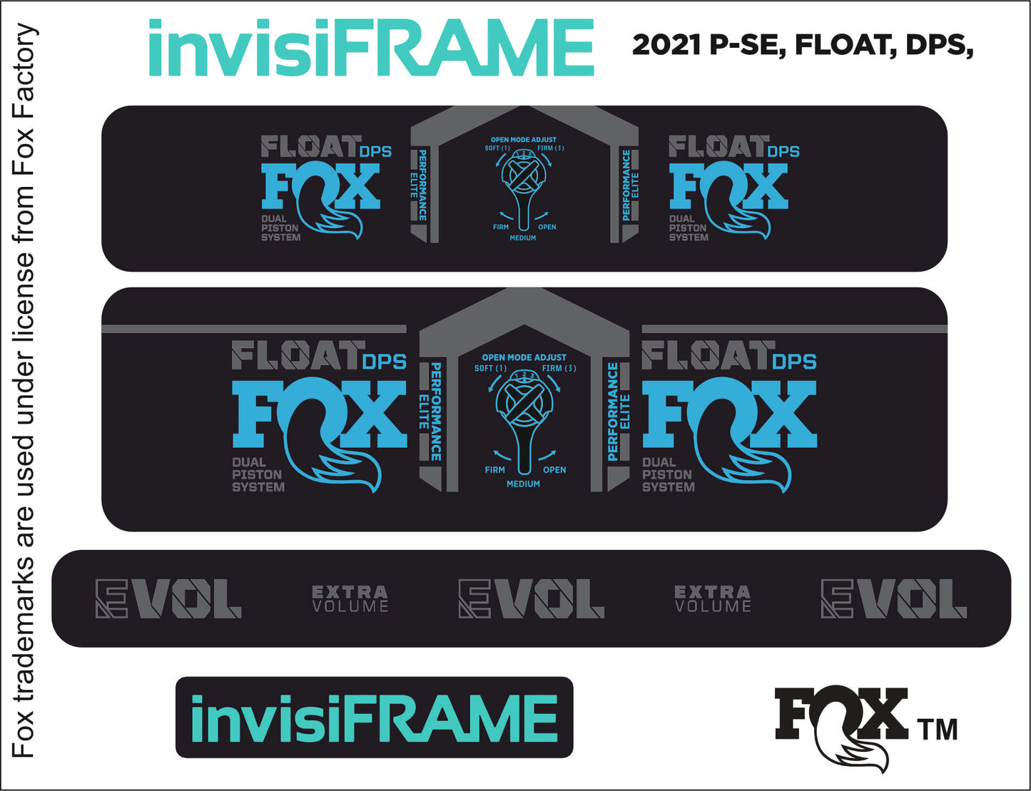Fox Float DPS Performance Elite 2021 Decals