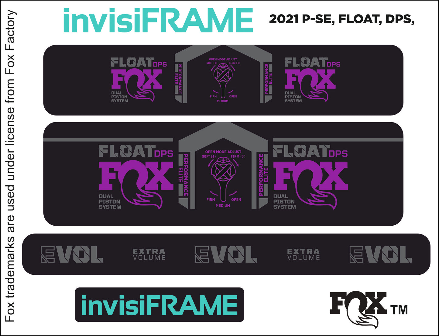 Fox Float DPS Performance Elite 2021 Decals