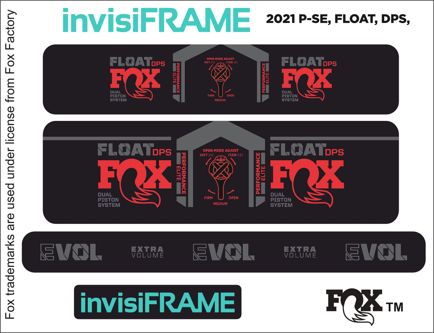 Fox Float DPS Performance Elite 2021 Decals