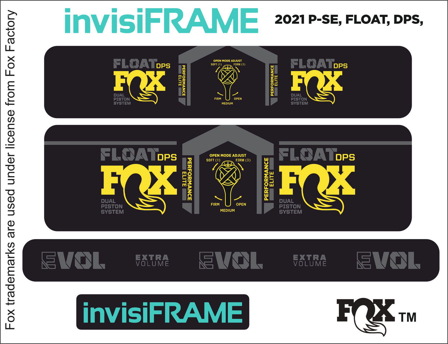 Fox Float DPS Performance Elite 2021 Decals