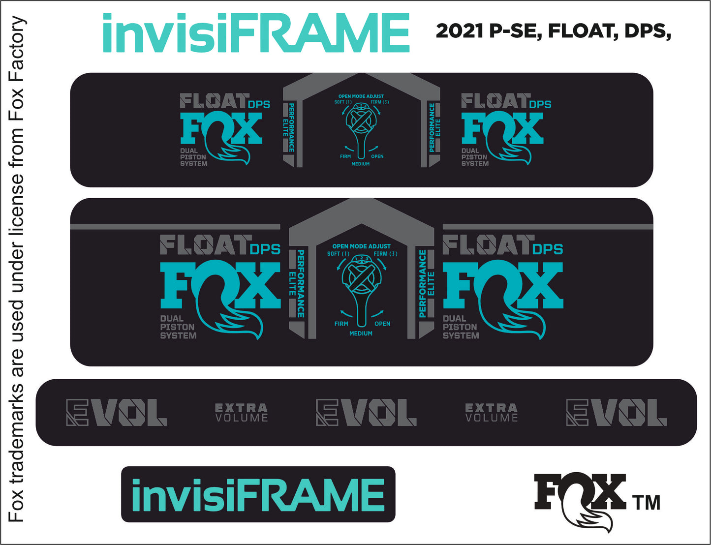 Fox Float DPS Performance Elite 2021 Decals