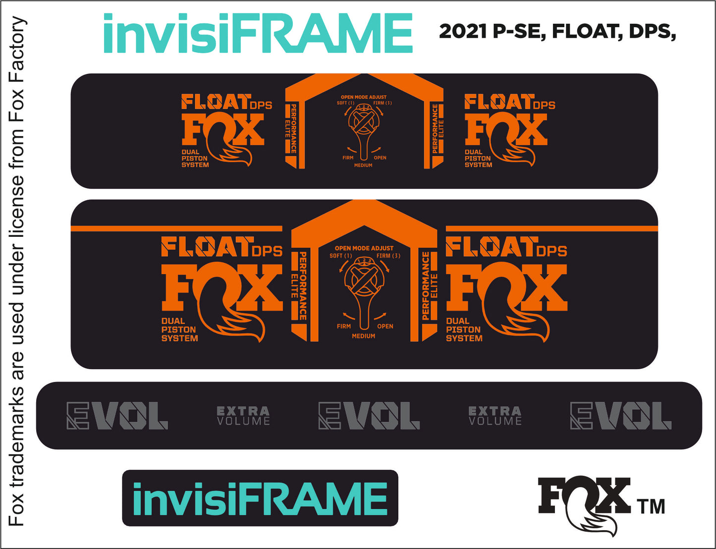 Fox Float DPS Performance Elite 2021 Decals