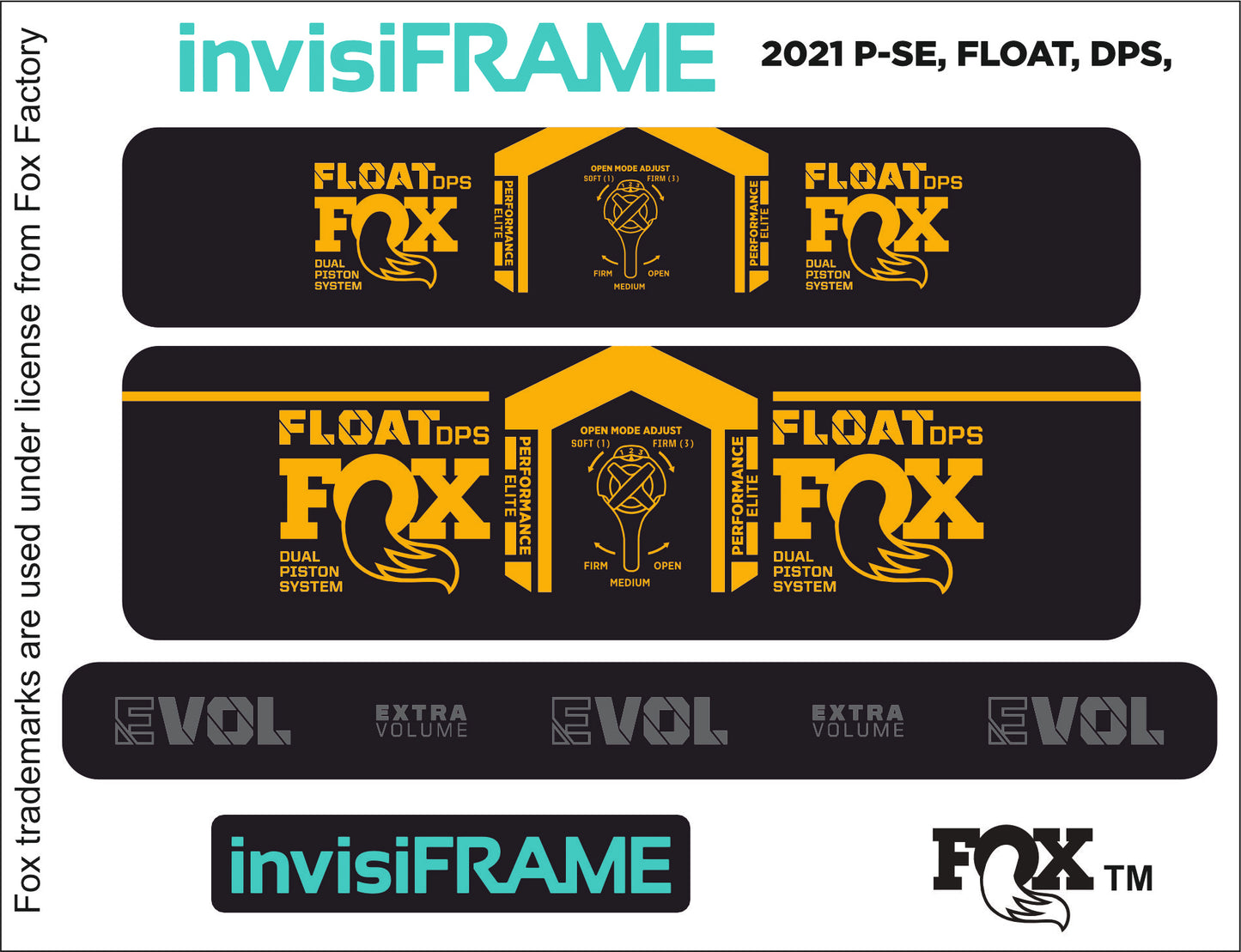 Fox Float DPS Performance Elite 2021 Decals