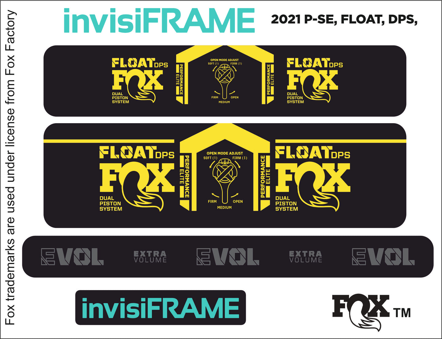 Fox Float DPS Performance Elite 2021 Decals