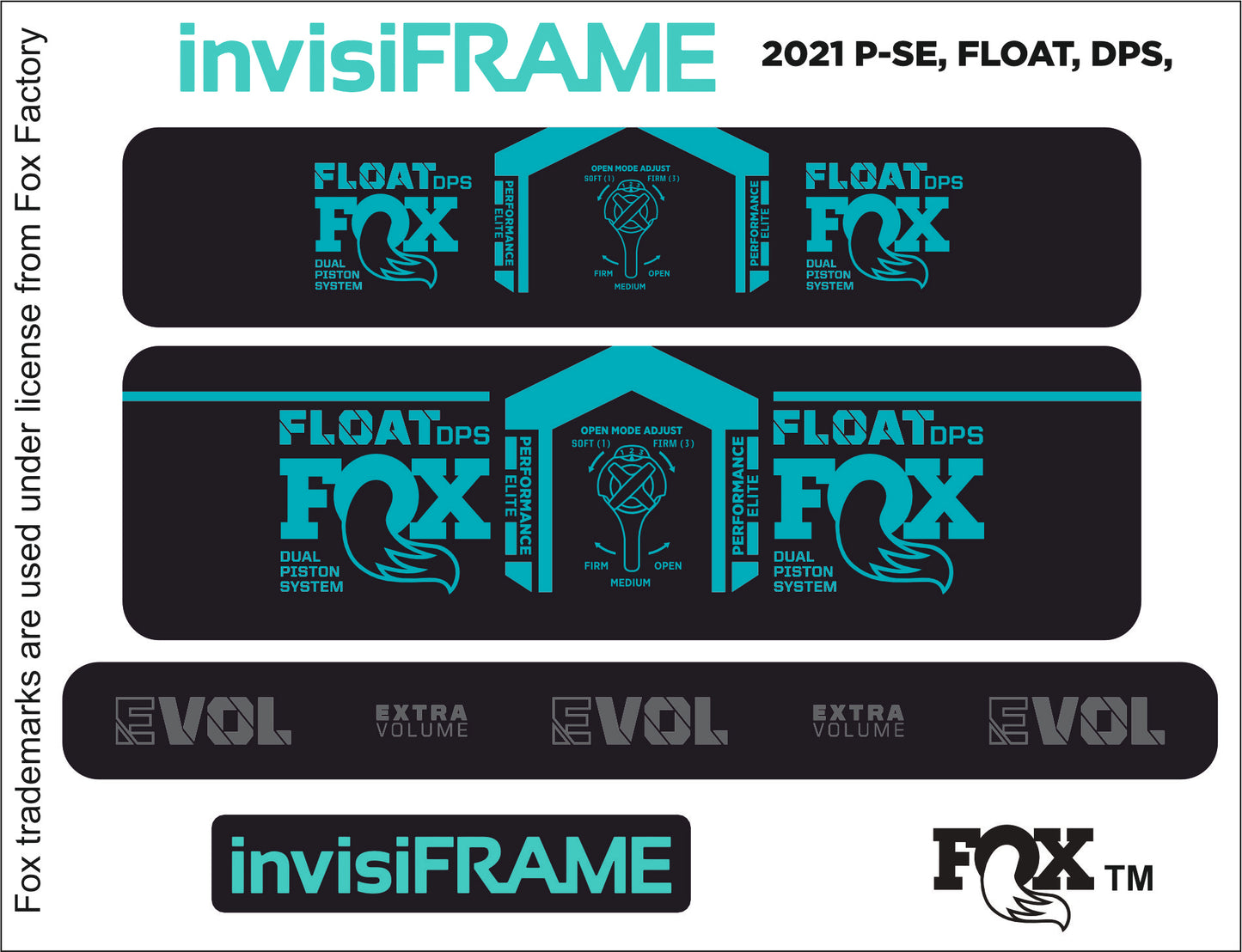 Fox Float DPS Performance Elite 2021 Decals
