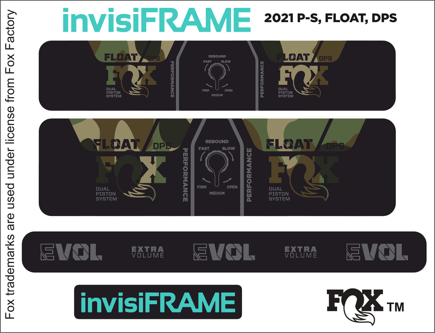 Fox Float DPS Performance 2021 Decals