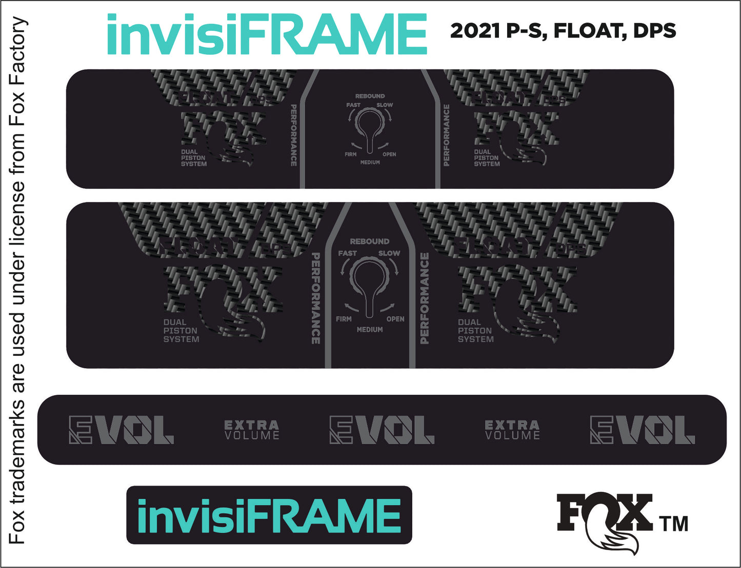Fox Float DPS Performance 2021 Decals