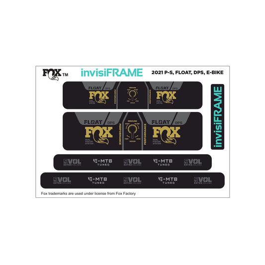 Fox Float DPS Performance E BIKE 2021 Decals