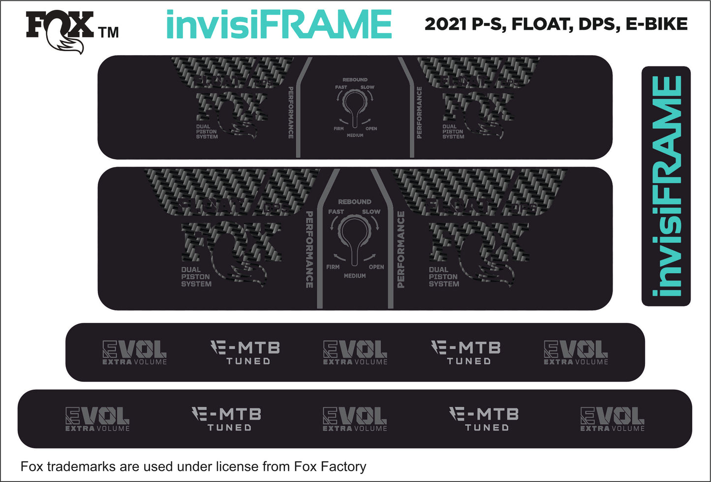 Fox Float DPS Performance E BIKE 2021 Decals