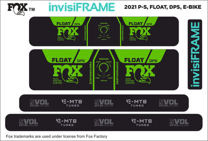Fox Float DPS Performance E BIKE 2021 Decals