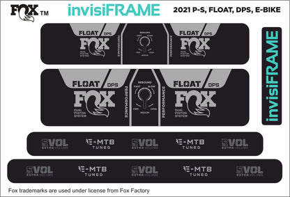Fox Float DPS Performance E BIKE 2021 Decals