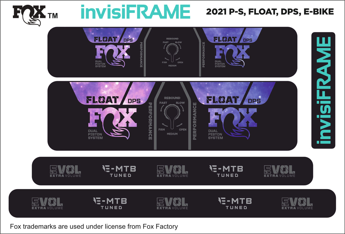 Fox Float DPS Performance E BIKE 2021 Decals