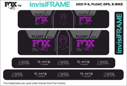 Fox Float DPS Performance E BIKE 2021 Decals
