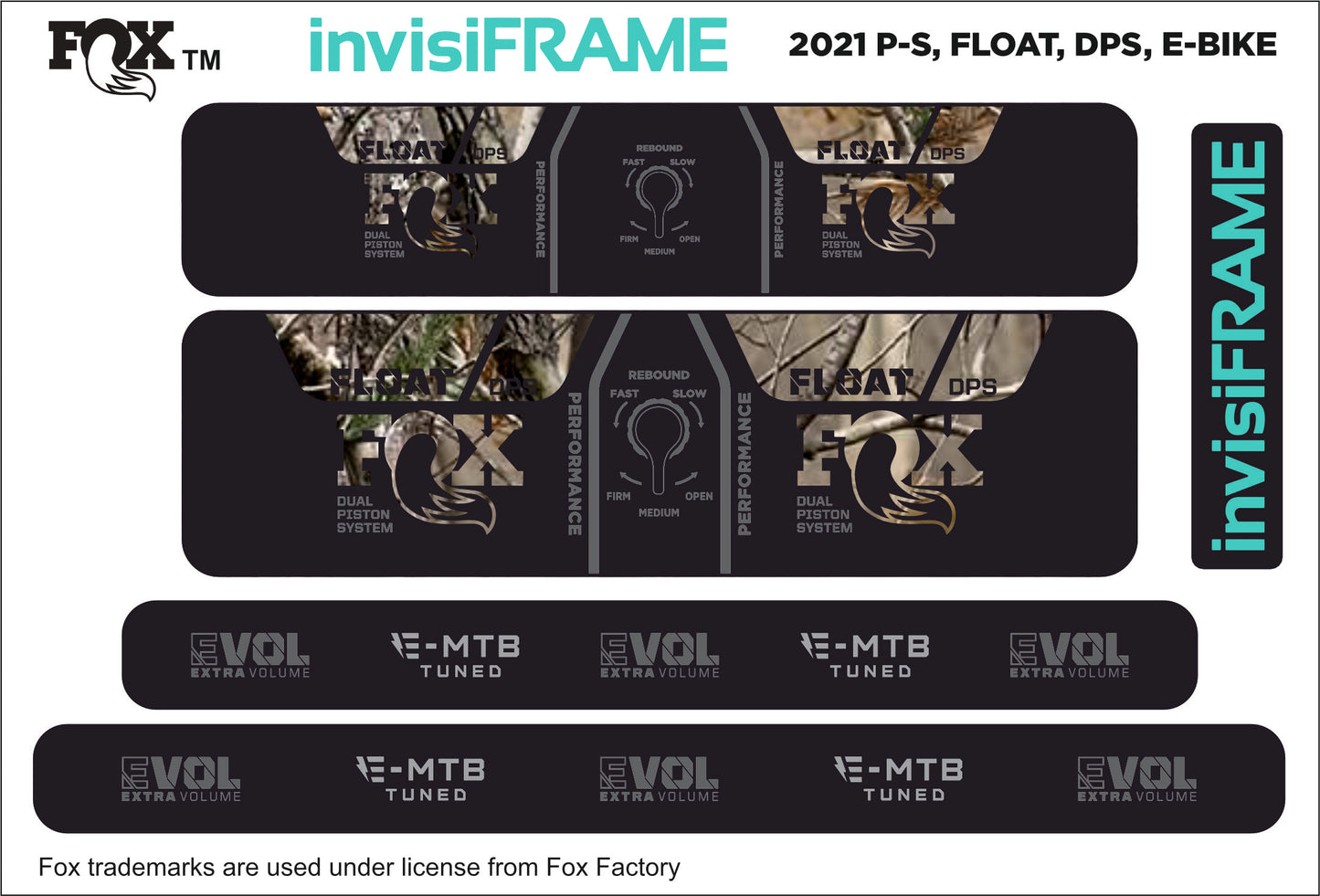 Fox Float DPS Performance E BIKE 2021 Decals
