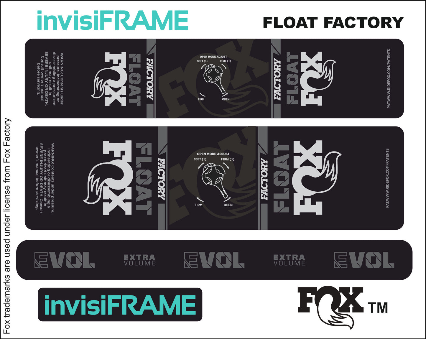 Fox Float Factory 2023 Decals