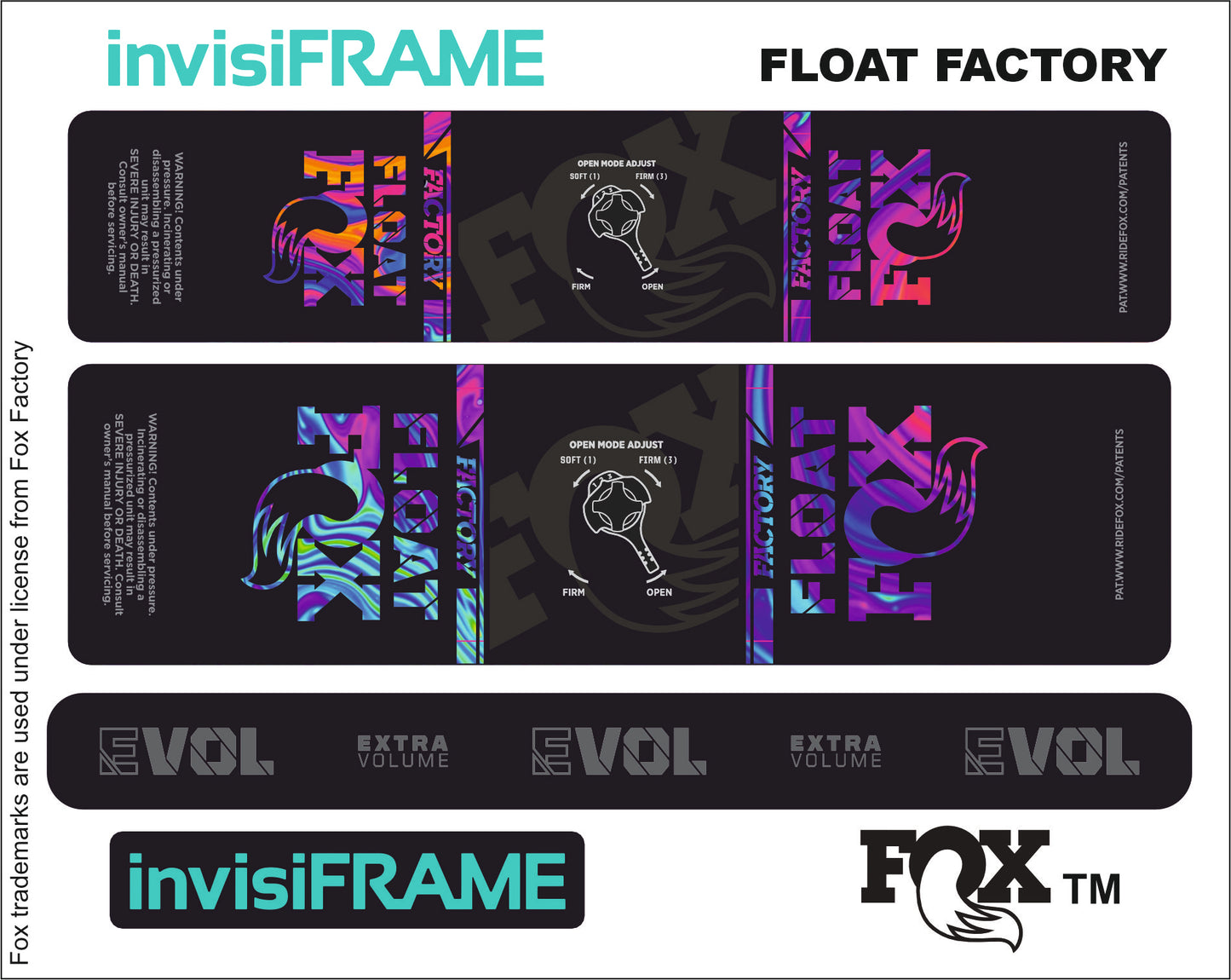 Fox Float Factory 2023 Decals