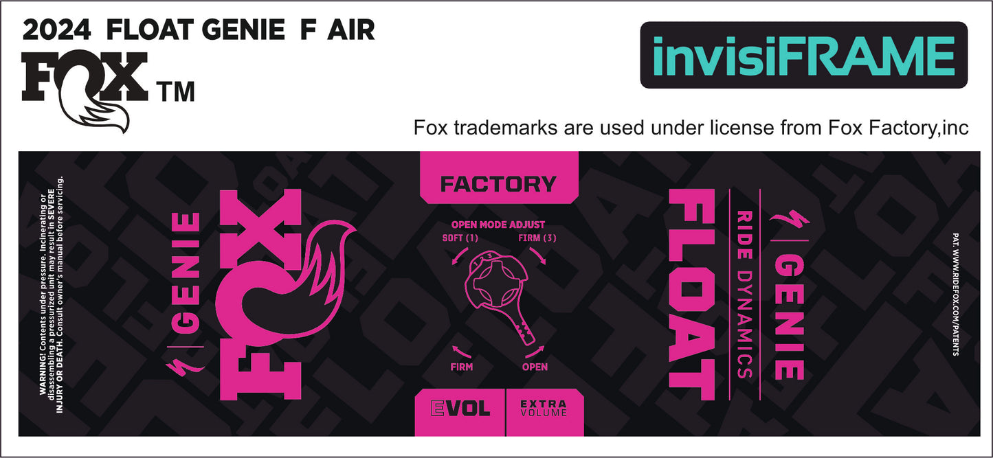 Fox Float Genie Factory 2024 Decals