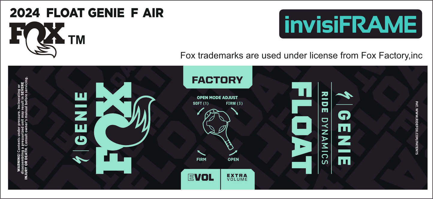 Fox Float Genie Factory 2024 Decals