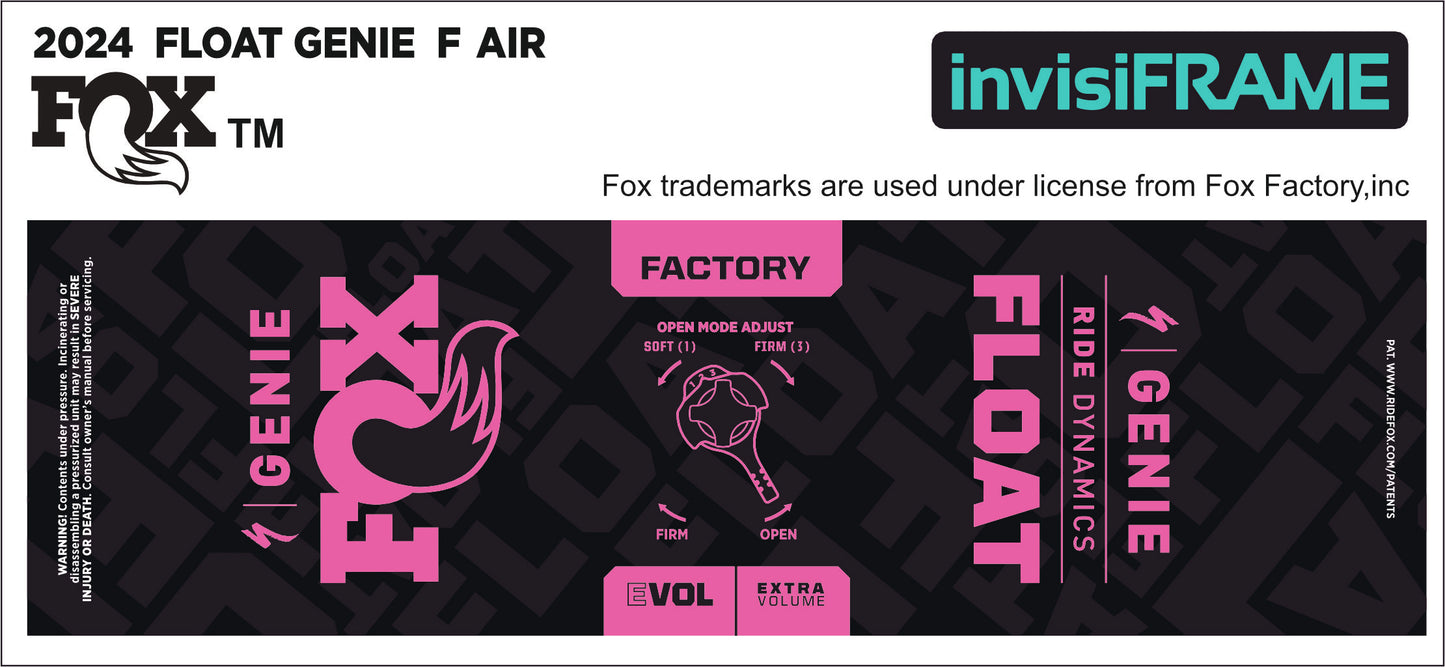 Fox Float Genie Factory 2024 Decals