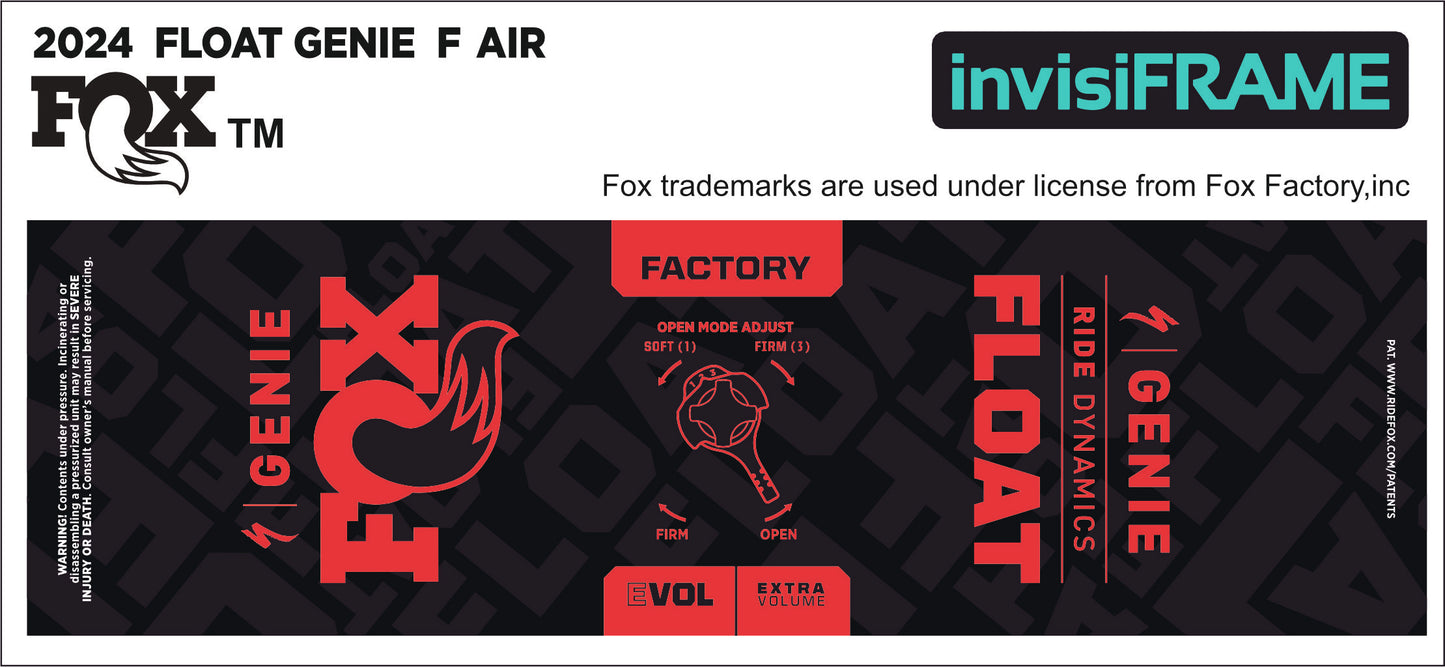 Fox Float Genie Factory 2024 Decals
