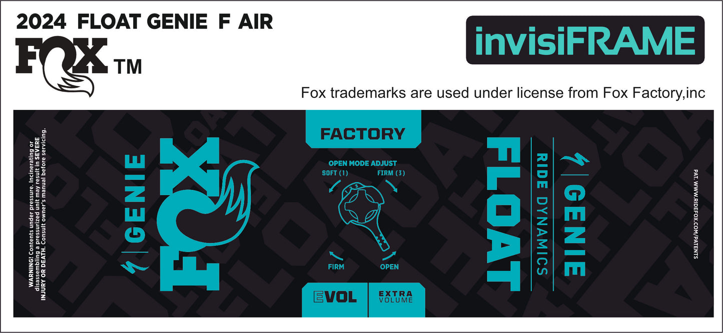Fox Float Genie Factory 2024 Decals