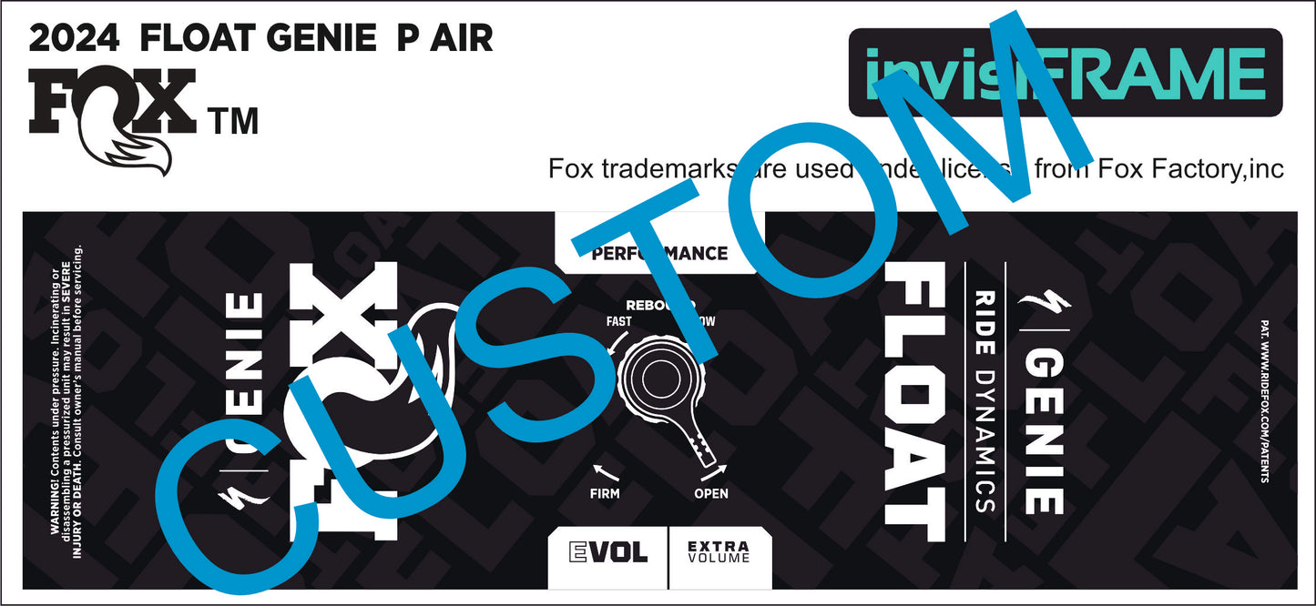 Fox Float Genie Performance 2024 Decals