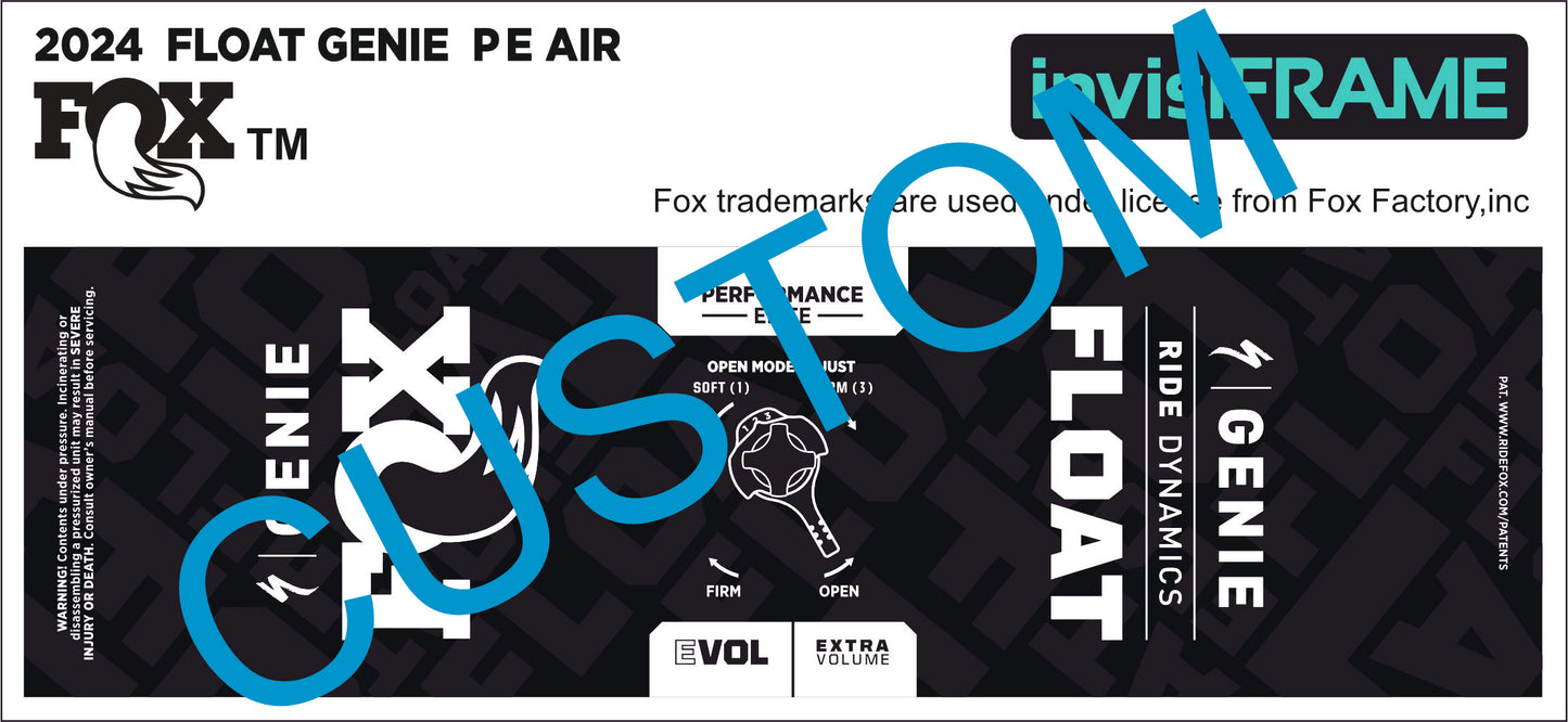 Fox Float Genie Performance Elite 2024 Decals